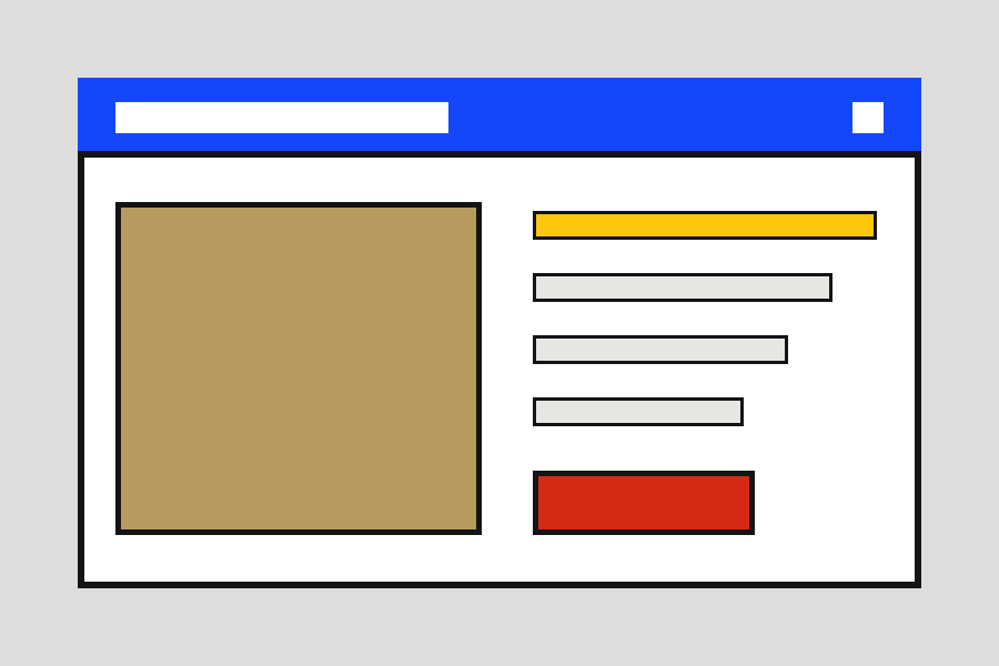 The shape of an article: a picture on the left, the facts and their sources on the right.